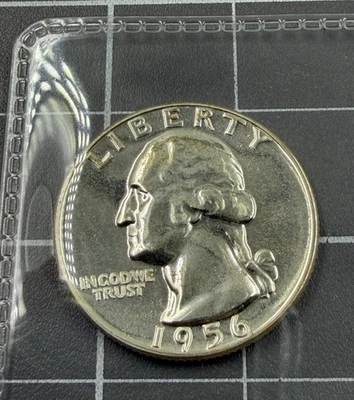 1956 Proof Washington Quarter 90% Silver - Image 1 of 2