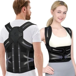 Posture Corrector for Women and Men Upgraded Back Brace, Adjustable Size M - Picture 1 of 4
