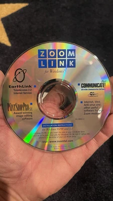 Vintage ZOOM 56k Modem CD-ROM Software Windows 3.1 95 98 - Image 1 of 4