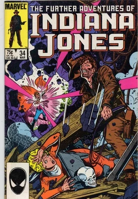 Cómic de Indiana Jones #34 Marvel 1986 grado FN-5,5 Foto 1 de 2