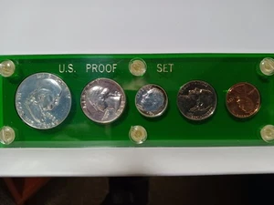 1958 US Mint 90% SILVER Proof Set 5 Coins Uncirculated - Picture 1 of 12
