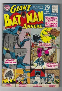 Batman Annual #5, DC Comics 1963 Silver Age Reprints sehr schönes Exemplar - Bild 1 von 2