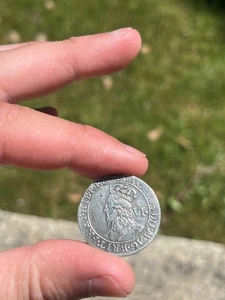 Karl IV Silber Sixpence gefräste englische Münze mögliche Nachprägung - Bild 1 von 17