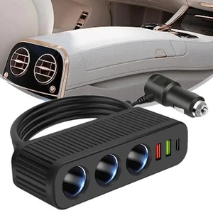 Puissante interface chargeur de voiture 3 en 1 PD et deux ports USB pour une cha - Foto 1 di 12