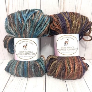 Plymouth Yarn Baby Alpaca Grande Hand Dye Garn Menge 2 Farben 10 & 11 - Bild 1 von 8