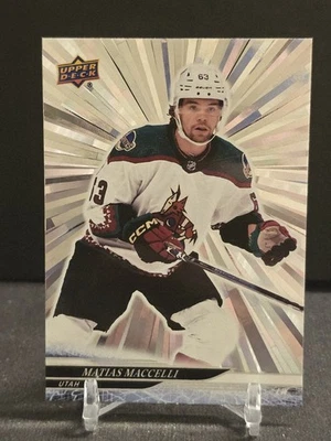 2024-25 Upper Deck Series 2 Outburst Matias Maccelli  #421 Maple Leafs - Image 1 of 4