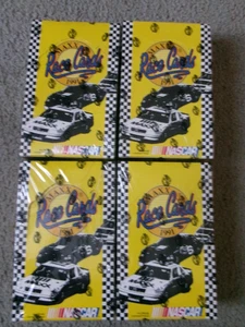 Four Factory Sealed 1991 Maxx Nascar Race Card Boxes - Picture 1 of 3