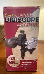 NEW Cabela's Large Universal Digiscope Adapter 43-65mm Wildlife Photography - Picture 1 of 6