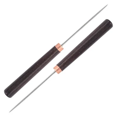 2 Pcs Awl Tool with Wooden Handle, Leather Awl Punch Tool, Slender Scratch5164 - image 1 of 4