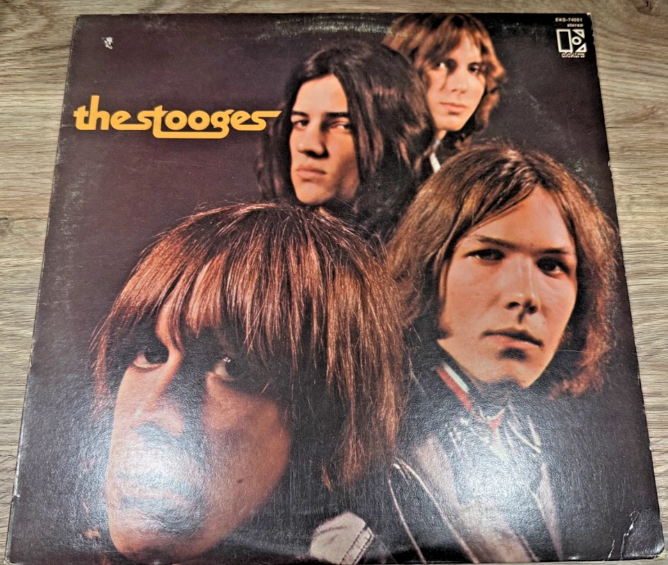 THE STOOGES IGGY POP  SELF TITLED DEBUT VINYL RECORD LP  1969 PITMAN PRESSING - Image 1 of 4