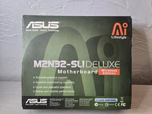 NUOVA SCHEDA MADRE ASUS M2N32-SLI DELUXE WIRELESS ED. "VEDI FOTO/DESCRIZIONE" - Foto 1 di 9