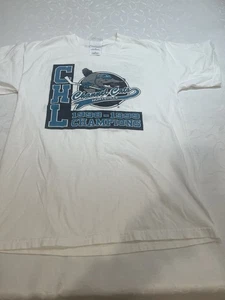 Camiseta Mediana Vintage Huntsville Channel Cats CHL 1998-1999 Campeones de Hockey - Imagen 1 de 15