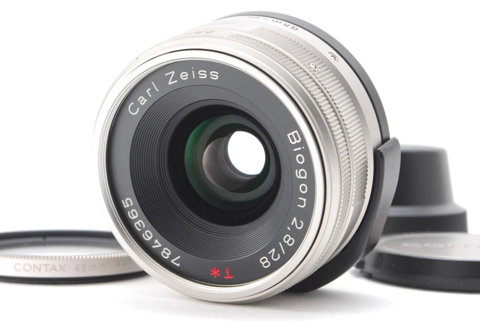[UNUSED w/Box] Contax Carl Zeiss Biogon 28mm F2.8 T* Lens For G1 G2 From JAPAN - Image 1 of 4