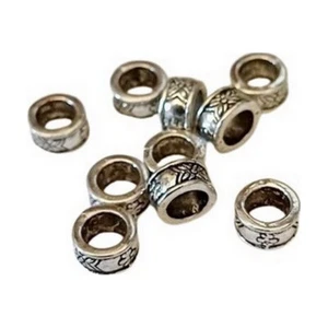 10 Intercalaires spacer _ CYLINDRE FLEUR 8mm _ Perles apprêts créa bijoux _ A064 - Bild 1 von 9