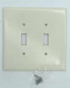 Interruptor Palanca Cubierta Placas de Pared Almendra JUMBO 2 Velocidades 10 PACK Eaton/Cooper 2149A - Imagen 1 de 3