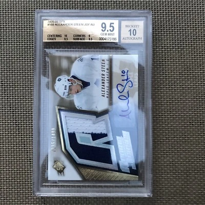 2005-06 SPX Alexander Steen Rookie BGS 9.5/ 10 Auto Game Jersey Signed Leafs - Image 1 of 2
