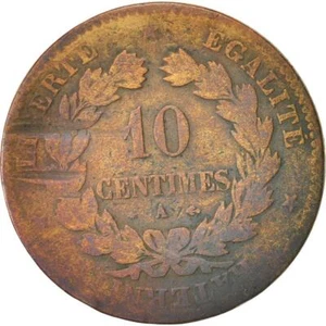 France | 10 Centimes Coin | Ceres | Wreath | Km:815 | 1870 - 1898 - Picture 1 of 12
