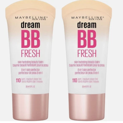 Pack of 2 - Maybelline Dream BB Fresh 110 Light / Medium Sheer Tint with SPF 30 - Image 1 of 4