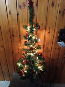 Weihnachts-Baum künstlich 70cm für Topf Beleuchtung/Lichterkette Netz Geschmückt - Bild 1 von 14
