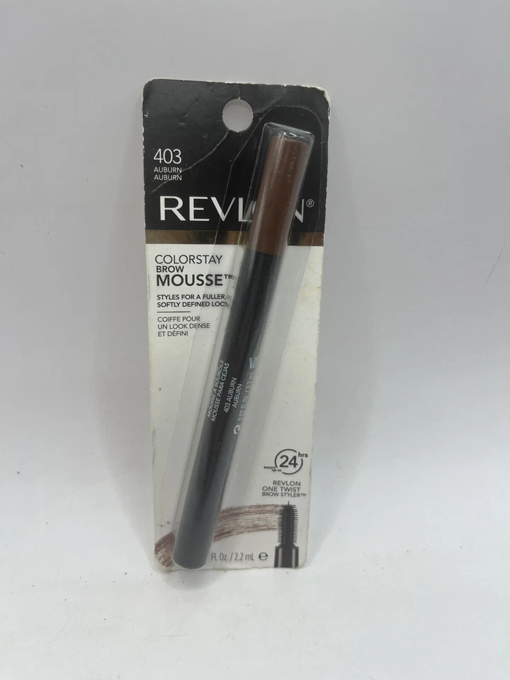 REVLON Colorstay One Twist Brow Mousse Styler Fuller Defined 403 Auburn SEALED - Image 1 of 2