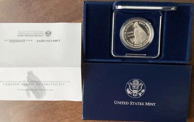 2000 Leif Ericson Millennium Commemorative Silver Dollar  Coin - OGP & COA - Image 1 of 4