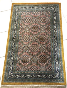 Perserteppich Qom Seide Meisterstück Handgeknüpfte Mikromosaik Orient Teppich - Bild 1 von 17