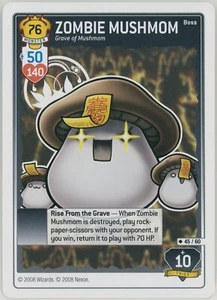 Maplestory iTCG Set 2 OMG BOSSES - ZOMBIE MUSHMOM 45/60 Full Art WOTC 2008 - Picture 1 of 2