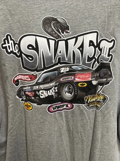 CAMISETA VRHTF NHRA "DE COLECCIÓN SUPER COOL "DON THE SNAKE PRUDHOMME" TALLA XXL LT GRIS Foto 1 de 4