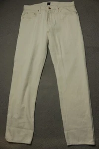 Glenn's Jeans Herren 31 Ivory Denim Hipster 5-Pockets Straight Leg Button Fly - Bild 1 von 14