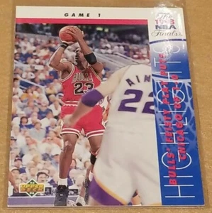 Michael Jordan 1993 Upper Deck #19 Chicago Bulls (Game 1) 1993 NBA Finals - Picture 1 of 2