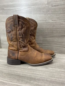 Ariat Distressed Deer Scull Outdoor Mens 11 D Western Work Boot 10038330 - Picture 1 of 6