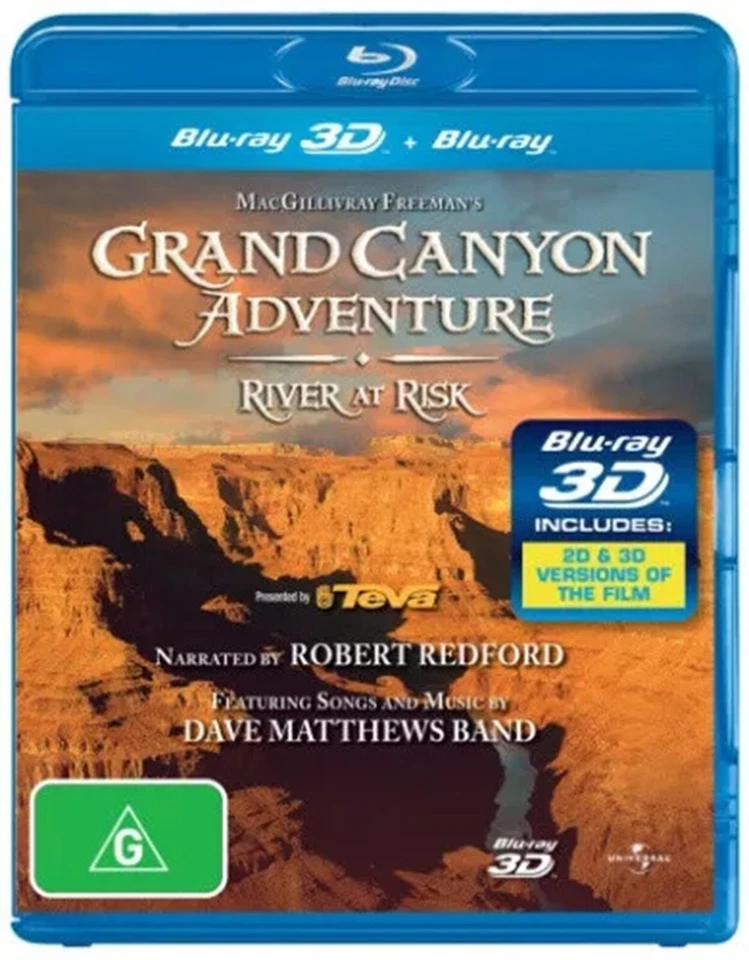 GRAN CANYON ADVENTURE RIVER AT RISK 3D BLU-RAY DOCUMENTRY Brand New Sealed UK R2 - Image 1 of 1