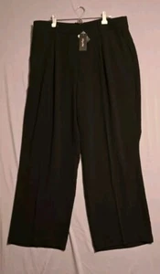 City Chic Pants Magnetic Womens Plus Sz 16 Black Straight Leg - Picture 1 of 11