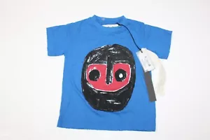 NWT Nununu boy t-shirt Size 12-18 Months Blue Warrior short sleeve crew neck tee - Picture 1 of 5
