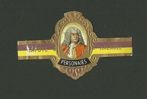 Georg Friedrich Händel Komponist seltene Zigarrenband aus Europa B - Bild 1 von 1