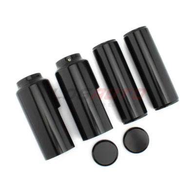 Cubiertas de horquilla superior e inferior negras para Harley Softail Breakout 13-17 Foto 1 de 4