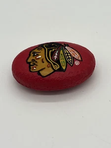 Chicago Blackhawks Garden Rock 2"x3" NHL Hockey Evergreen - Foto 1 di 2