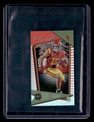 Drake London #'d /125 RC - 2022 Panini Legacy Under the Lights Mini Orange SP - Image 1 of 2