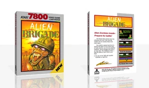 - Alien Brigade 7800 Game Case Box + Cover Art Work Only - Picture 1 of 9
