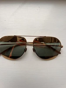 Christian Dior Split pilot oversize sunglasses gold frames & lenses classic - Picture 1 of 6
