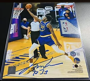 James Wiseman Warriors Auto 2021 Beckett Firmado BAS 8x10 Autógrafo - Imagen 1 de 5