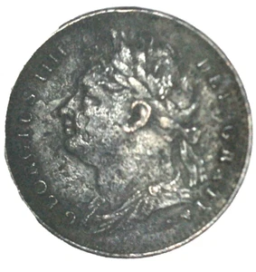 1825 GREAT BRITAIN FARTHING 1/4 d Coin Laureate Head William IIII Sailor King HH - Picture 1 of 4
