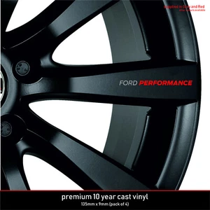 Ford Performance Decals Stickers X 4 10 year Any Colour Fits Ford (Non OEM)