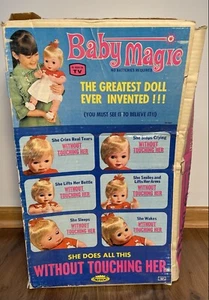 Bambola vintage Topper Toys Baby Magic 1968 con scatola originale - Foto 1 di 5