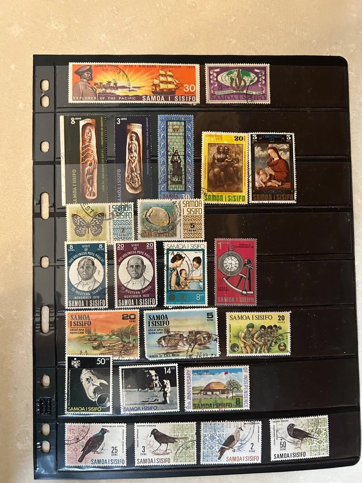 página de stock de sellos usados de Samoa Foto 1 de 1