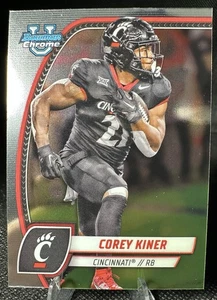 2024 Bowman University Chrome - Scheda base Corey Kiner Bowman - Foto 1 di 3