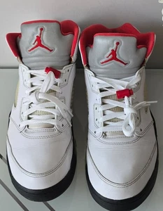 Air Jordan 5 Retro 2020 Fire Red and White Men Mid-Top Trainers sz-9 - Bild 1 von 12