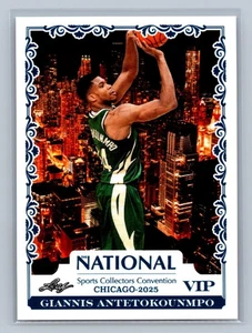 GIANNIS ANTETOKOUNMPO 2025 Leaf The National NSCC VIP Exclusive #VIP-4 Bucks - Picture 1 of 2