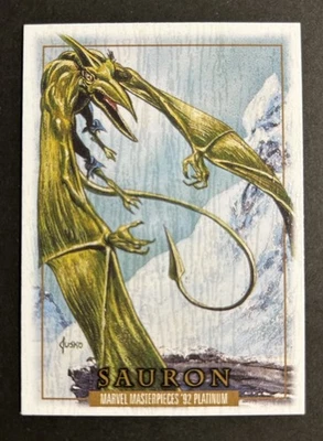 2024 Marvel Masterpieces '92 Platinum Wood Parallel Sauron - Image 1 of 2