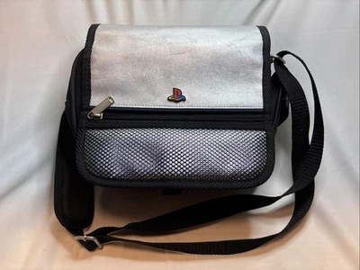 PS1 Slim Console Bag PlayStation 1 Silver Travel Carry Case With Strap - Image 1 of 4